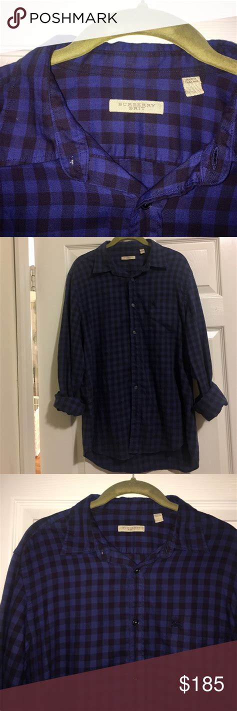 burberry button up blue|burberry button up cheap.